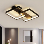 Lihtne moodne laelamp toalamp loominguline valgustus laelamp elutoas Diameter -42 cm must