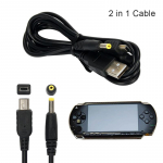 1 tk 2 in 1 USB 2.0 andmekaabli laadija juhe Psp 1000 2000 3000 kaasaskantava m&auml;ngutarviku jaoks