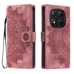 Tribal reljeefne telefoni &uuml;mbris-rahakott Xiaomi 14 14T 15 Pro Redmi Note 14 13 12 Pro Plus jaoks, fotoraami ja tugijalaga &uuml;mbris Xiaomi 14 Pro roosa