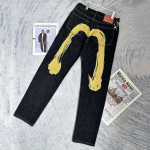 Unisex tikanditega teksad naistele Gooti Y2K Retro t&auml;navamood meestele Cargo Punk Vintaaž Kpop laia s&auml;&auml;rega denimp&uuml;ksid p&uuml;ksid S