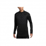 Nike Therma-Fit Strike Mugav liigendatud pikkade varrukatega T-s&auml;rk meestele Must FZ0567-010 S
