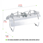 1/2 tk mutil&otilde;ksu tunnel, mutiklamber, v&auml;listingimustes p&uuml;&uuml;dev galvaniseeritud metall