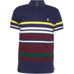Polo Ralph Lauren triibuline logo tikitud l&uuml;hikeste varrukatega polos&auml;rk meeste &uuml;laosad Sinine 710916532-001 S