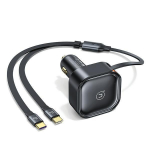 Usams Ład. Sam. Ze Zwijanym Kablem2Xusb-C C41 Pd 30W Fast Charge Czarny/Black Cc220Cc01 (Us-Cc220)