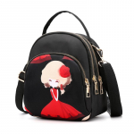 Trendikas uus nailonist seljakott naistele Multifunktsionaalne &otilde;lakott, tr&uuml;kkimisega veekindel seljakoti daami reisipakk 18*11*21cm