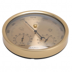 3 &uuml;hes Baromeeter H&uuml;gromeeter Temperatuurim&otilde;&otilde;tur Seinale riputatav Kuldse sihverplaadiga Ilmaprognoosijaam jaoks