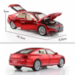 Volkswagen Arteon CC Sportkupee Simulatsioon Diecast- ja M&auml;ngus&otilde;idukid Heli ja Valgus Tagasit&otilde;mmatav Auto 1:32 sulamist mudeli kingitused lastele