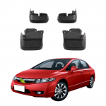 4TK Auto porilapatsid Pritsmekaitsmed Porikaitsmed Auto porilapatsid &Uuml;hilduvad Honda Civic 2006 2007 2008 2009 2010 2011 sedaaniga BT-01 must