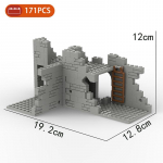 MOC osad S&otilde;jav&auml;gi Lahinguv&auml;li II maailmas&otilde;da Varemed Relvad Kindlus Punker Mudel Ehitusklotsid Armee Arhitektuur Klotsid M&auml;nguasi Laste Kingitus