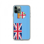 Coque pour iPhone - PIXELFORMA - iPhone 11 Pro - Drapeau des Fidji - Silikoonist supp - Design l&eacute;ger