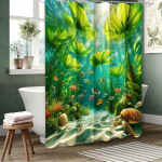 Rannakarbid Mustriga Vannikardin Vannitoa Du&scaron;ikardin Veekindel 12 Konksuga Kodu Dekoratsioon Tasuta Kohaletoimetamine 180x180cm curtain lilla