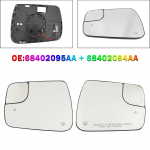 2 &times; Pimeala + Kuumutusega V&auml;lispeegli Klaas Dodge Ram 1500 2500 19-22 jaoks