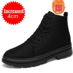 Meeste Saapad T&otilde;stetud Kingad Peidetud Kontsad L&otilde;uend K&otilde;rgust Lisavad Kingad Mehele Peidetud Kontsad Suurendav Sisetald 10CM 8CM 6CM Spordi 42 black