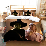 W-Wicked Movie Witch Voodipesukomplekt Tekikate Komplekt King Queen Twin Double Suurused Tekikate Komplekt Kodu Dekooriks Padjap&uuml;&uuml;rikuga AU Double(180x210cm) black