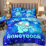 Hangyodon Voodipesukomplektid Sanrio Tekk Voodikate Tekikott Padjap&uuml;&uuml;r 2-3 Osalised Komplektid Teismeliste Laste Kingitused EU Single 135x200cm