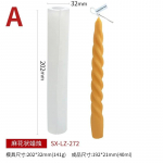 Romantiline spiraalne pika vardaga silikoonk&uuml;&uuml;nla vorm DIY geomeetria &uuml;mmargune k&uuml;&uuml;nal vaigust seebivormi valmistamiseks k&auml;sitsi valmistatud kingitus kodukaunistus A