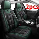 2 tk Kunstnahast Autoistmekatted - Universaalne Suurus, Aastaringne T&auml;ielik Katvus, Istmekatted Autole, S&otilde;iduki Interj&ouml;&ouml;ri Uuendus, K&auml;snaga T&auml;idetud Mugavus 2pcs roheline