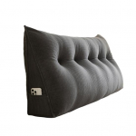 Voodipeatsipadi Velvetist Kolmnurkne Voodipeatsipadi K&uuml;lgtaskuga Ergonoomiline Seljatoepadi Diivanvoodi Padi Lugemiseks Istumiseks T&ouml;&ouml;tamiseks 80cm