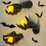 3 tk seinakinnitusega &otilde;udsad kummitusek&auml;ed teek&uuml;&uuml;naldega, &otilde;udne gooti dekoratsioon, must &otilde;udust tekitavad sirutuvad kummitusek&auml;ed Halloweeni jaoks 3 PCS one set