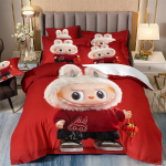 Armas bubu voodipesu 2/3-osaline magamistoakomplekt, Lastekingitus Teismelised t&auml;iskasvanud Mikrokiud kaheinimesevoodi Voodikate lukuga Toa sisustus 140x210cm 2pcs