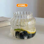 Kohvitass Klaas Kokteiliklaasid Suure mahutavusega Piimajoogi Triibuline Mahlatass Kuumakindel Klaas K&uuml;lma Joogi Tassid 410ML 650ML 410-835ml