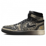 Air Jordan 1 High Zoom Comfort 2 D&iacute;a De Muertos Meeste Tossud Kreemjas Must Kahvatu-Iivoori FQ8155-010 44.5