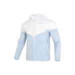 Nike V&auml;rviplokk Logoga Spleissitud Treening Vabaaja Kapuutsiga Jakk Meeste Jakid Hele-Sinine FB7541-094 L