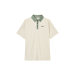Nike Dri-Fit Swoosh Tour Moodne Mitmek&uuml;lgne Mugav L&uuml;hikeste Varrukatega Polo S&auml;rk Meeste Polo S&auml;rgid Kreemjasvalge FZ7502-104 L
