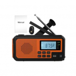V&auml;lis-h&auml;daolukorra raadio SOS-alarmi ja taskulambiga, p&auml;ikeseenergiaga, k&auml;siv&auml;ndaga laetav raadio, telkimiseks, AM/FM/SW t&auml;issagedusala, kaasaskantav raadio