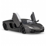 WELLY 1/24 Lamborghini Aventador LP700-4 Sulamist Sportauto Mudel Diecast Metallist V&otilde;idus&otilde;iduauto S&otilde;idukid Mudel Simulatsioon Laste M&auml;nguasi Kingitus must