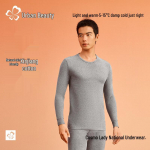 City Beauty Men's 100% Cotton Thermal Underwear Set L