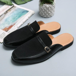 Mokassiinid Meeste Nahast Kingad Suvised Vabaaja Sandaalid Meeste Kingad Slip-on Meeste Mokassiinid Moodsad Meeste Korterid Mokassiinid Valge Must 38 must