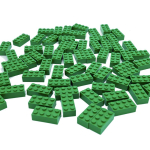 2x4 ehitusklotsid DIY Klassikalised loomingulised m&auml;nguasjad &Uuml;hilduvad suuremate kaubam&auml;rkidega 3001 Lahtised klotsid MOC m&auml;ngukomplekt Laste kingitus 100-300 t&uuml;kki 100pcs roheline