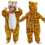 Halloweeni Kapibara Flanelltekk Magamiskost&uuml;&uuml;m Kapuutsiga Laste Kost&uuml;&uuml;m Riietus Jumpsuit &Ouml;&ouml;riided Poistele T&uuml;drukutele 130cm brown