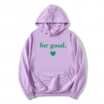 Kuri: for Good Heliriba Hupparid Graafilised Cynthia Erivo Ariana Grande Pusad Talvine Fliis Pikkade Varrukatega Pullover Naised 3XL