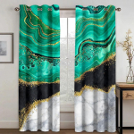 2 Paneeli Abstraktne Geomeetriline Kardin Marmorist Tekstuuriga Prindiga Kardinad Magamistoa Elutoa P&otilde;randast Laeni Akna Rulood (50Wx50H)x2(CM)&Grommet Top