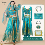 Printsess Jasmiini k&otilde;hutantsu kost&uuml;&uuml;m - Eksootiline India stiilis esinemiskomplekt t&auml;iskasvanutele XX Large