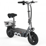 iScooter F2 ilma ABE sertifikaadita 500W Elektriline t&otilde;ukeratas istme ja tagakorviga 10-tollised rattad Maksimaalne kiirus 30 km/h S&otilde;iduulatus 30 km Linn 36V7.8Ah E-t&otilde;ukeratas