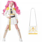 T&uuml;drukute Rumi K Pop Deemonik&uuml;tt Cosplay Laste Must Kuldne Kost&uuml;&uuml;m Laps Maskeering Etendus Rollim&auml;ng &Uuml;htne Halloween 120cm