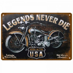 Magamistoa metallist sildid Retro metallist plaadid Plakatid Seinakunst Mural Vanaaegne Toa kaunistus Kodu dekoor Elemendid Plekist sildid Esteetiline Mehed 20x30cm（7.8x11.8inch）