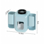 Seinale paigaldatav automaatne hambapasta dosaator hambaharja hoidik Vannitoa stantsivaba multifunktsionaalne elektriline hambaharja hoidik sinine