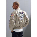 RogueWave Talvine Bomber Lennujakk Vintage MA-1 APOLLO Meeste Jakk Streetwear Soe Varsity Hip Hop Pesapall Letterman piloot USA &Otilde;huv&auml;gi XXL beež