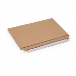 5 pochettes cartonn&eacute;es fermeture adh&eacute;sive - 33,4 x 23,4 cm pruun