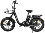2026 New C05 pro Fold Electric Bike 500W Motor 36V 13AH City Travel Commute Electric Bicycle 20*4.0 Inch Tire USB phone charging. 500W 36V 13AH-Black