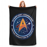 Star Treki Starfleet Kingituspleed Meestele Naistele Soe Hubane Kohev Viska-pleedid Diivanile 50x60 tolli Mitu suurust 30x40in