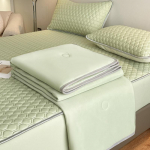Suvine jahealuseline padjake voodile Pehme &otilde;huke j&auml;&auml;jahutusega voodimatt Padjap&uuml;&uuml;r 3 tk &Uuml;hekohaline Kahekohaline Magamine Suvine madratsikate 150x200 Summer quilt