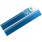 Bandes Autocollantes - FOLIATEC - Bleu chrom&eacute; Mat - R&eacute;sistantes au lavage - Montage facile - 1 pi&egrave;ce sinine