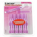 Brosse interdentaire - LACER - Ultra-fine - 10 unit&eacute;s - Manche bi-mati&egrave;re - Col flexible