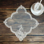 Madala hinnaga Euroopa ruudukujuline tikitud lauamatt alusplaat vaasipadi Antiik ehtekarbi kate M&ouml;&ouml;bli kaunistus