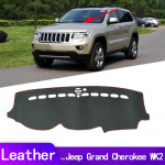 for Leather Car Dashmat Dashboard Cover Dash Mat Accessories Left Right Drive Jeep Grand Cherokee WK2 2011-daqie11-19 Right Hand Drive